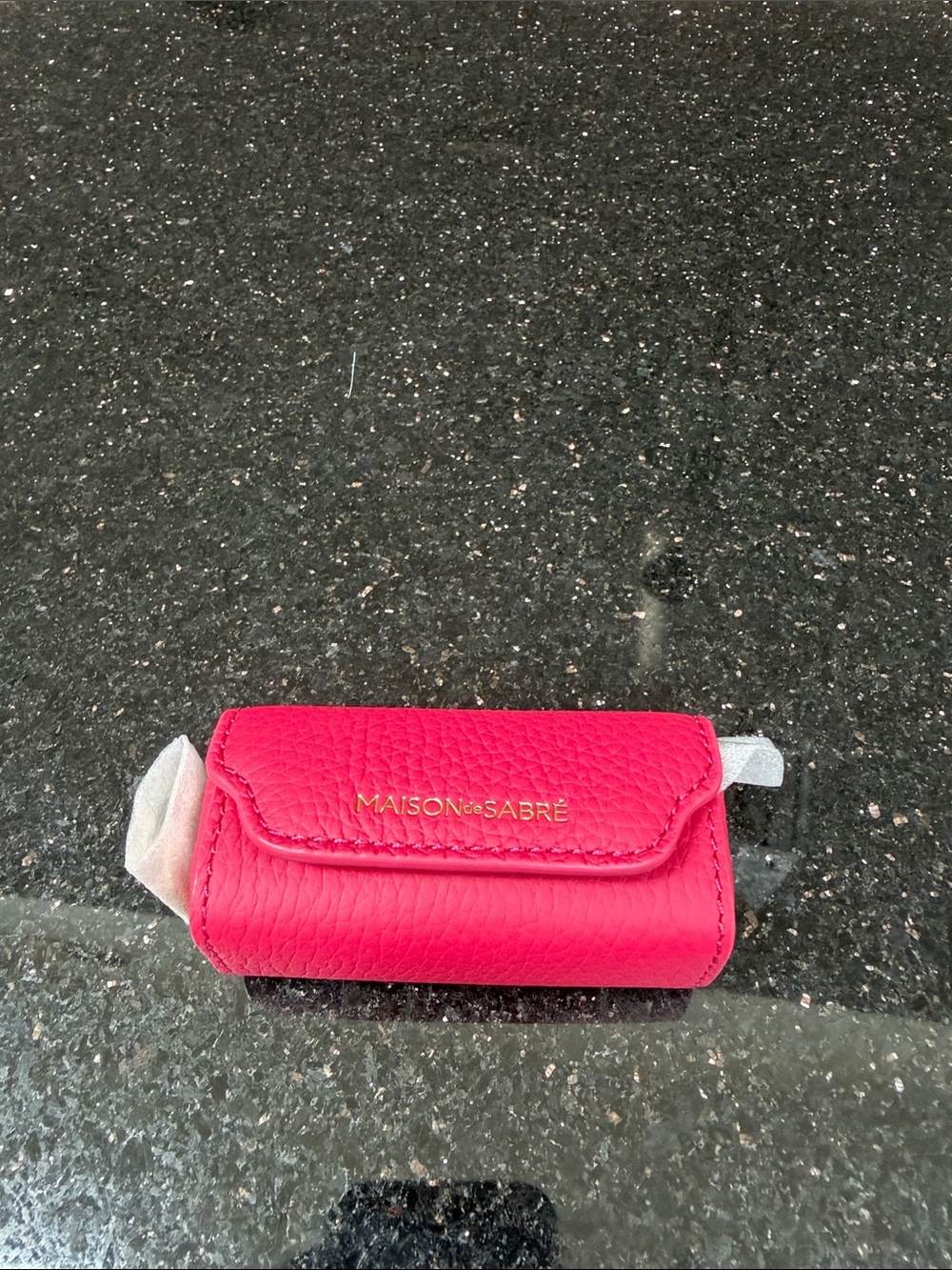 NEW MAISON DE SABRE Leather Lipstick Charm